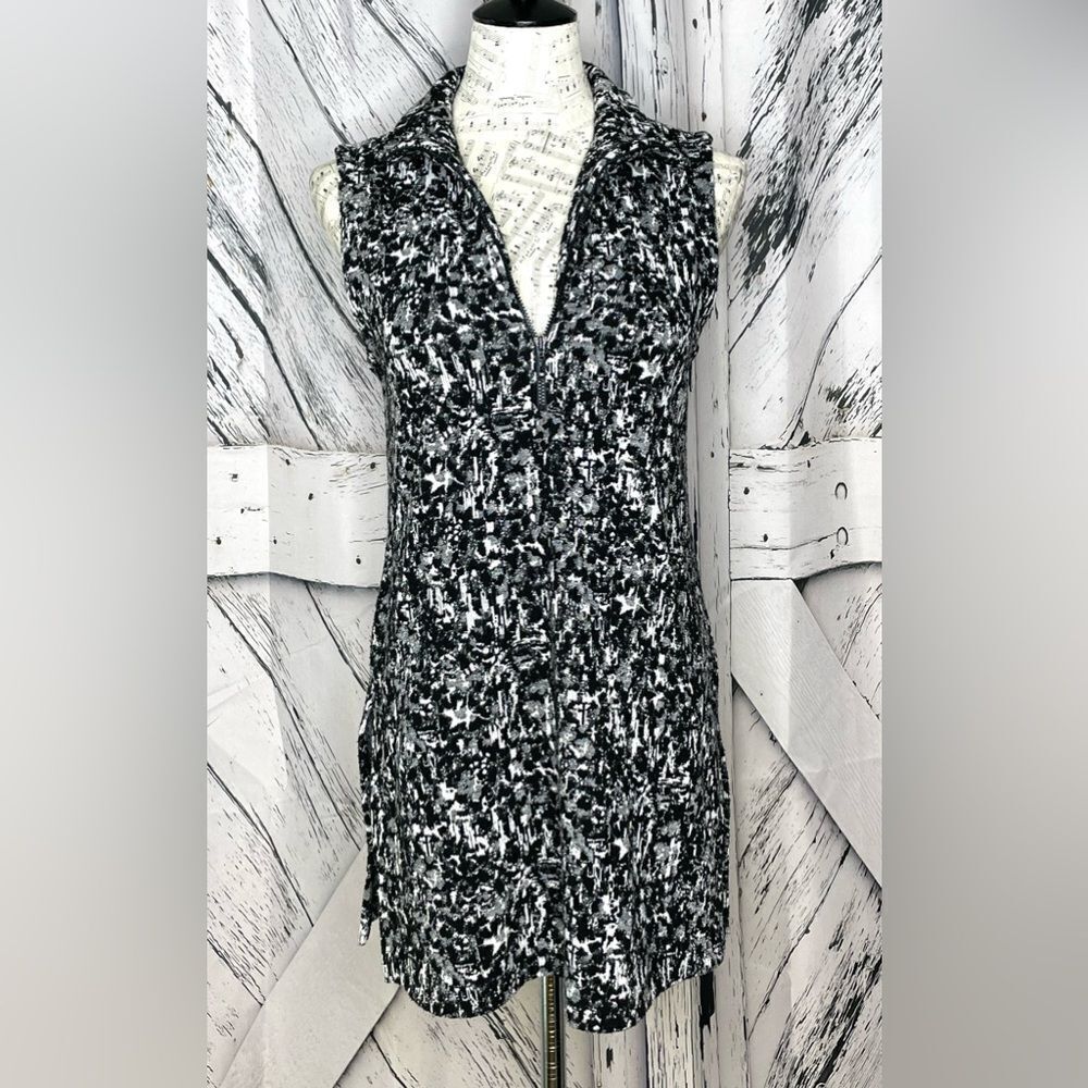SnoSkins Tunic Sleeveless Half Zipper Side Slits XS